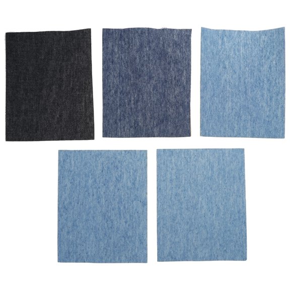 Necvior 5/25 Pcs Denim-Patches Multifunctional Rectangular Patches Jean Patches Self-adhesive Elliptical Patches for Repairing