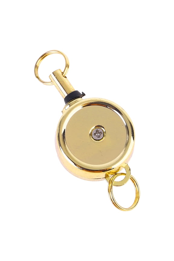 5 Colors for Creative Retractable Badge Holder Reel for Key Chain Zinc Alloy Keychain Bag Keyring for Women Men