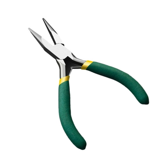 Necvior 5 Inch Long Needle Nose Pliers Chrome Vanadium Insulated, Non-Serrated, Long Nose Pliers for Jewelry Making