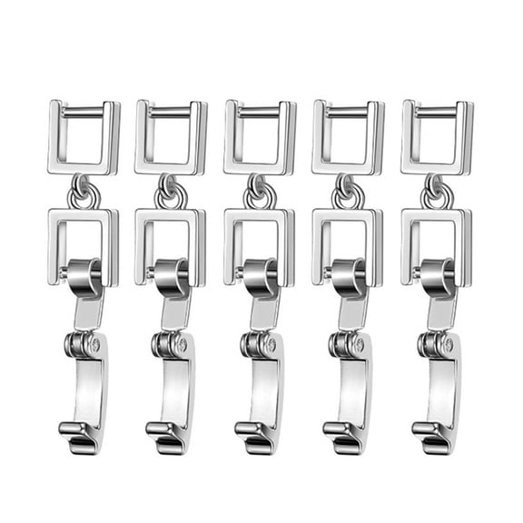 Necvior 5 Pcs Jewelry Extenders Necklace Bracelet Extenders Foldover Extension Clasp