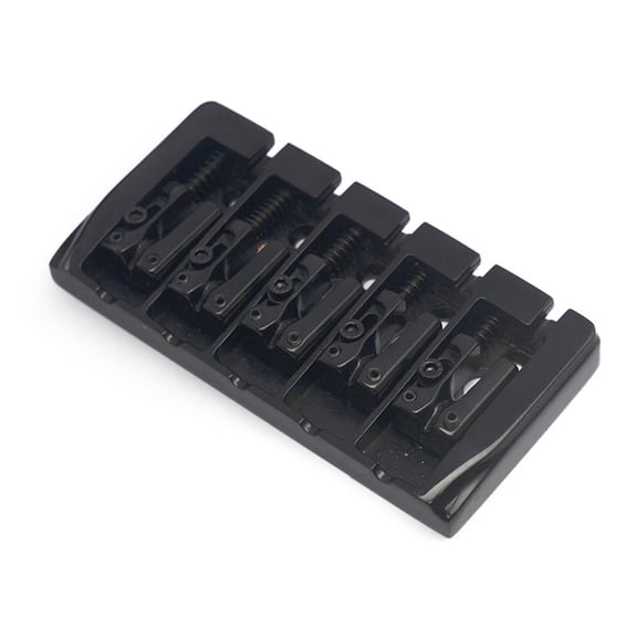 Necvior 5 String Bass Bridge Electric Bass Guitar Accessory Bass Bridge Assembly Bass Guitar Bridge Replacement Vintage Style