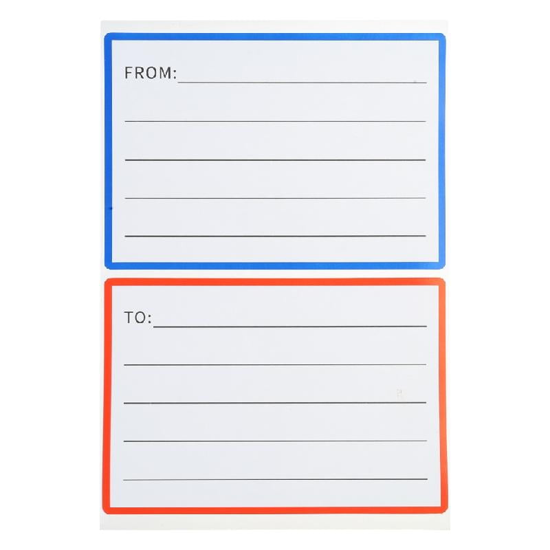 Necvior 50/100/240 Sheets from/to Address Mailing Labels Mail Shipping Label Mail Address Label Stickers for Package