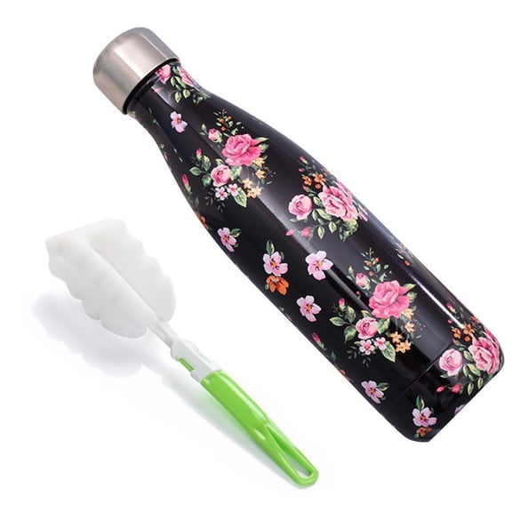 Necvior 500ml Insulated Stainless Steel Thermos Thermal Mug Tumbler Water Bottle Girls