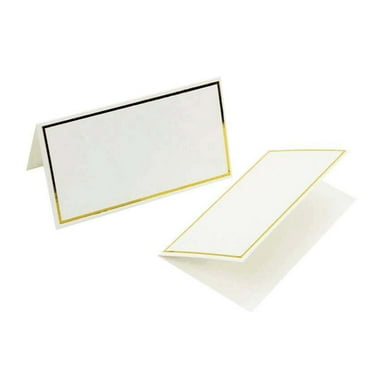 Necvior 50Pcs Escort Cards Name Place Cards Small Table Tent Cards Texture Seating Cards