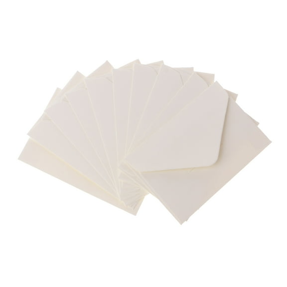 Necvior 50Pcs Retro Kraft Paper Envelops Vintage Mail Envelopes for 4x2.67inch Thank You Card Postcard Wedding Invitation Letter
