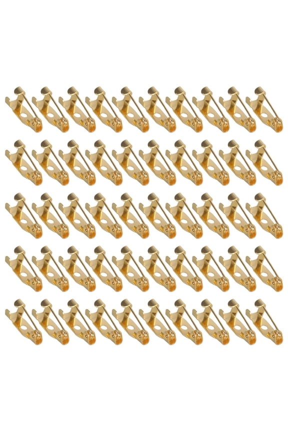 50Pieces Optional Size Safety Brooch Pins Bar Pins Secure Back Clasp For Handmade Clothing Repair And Crafting Supply