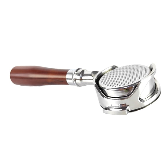 Necvior 58MM Bottomless Portafilter with Wooden Handle For EXPOBAR E61 FAEMA SEMRMO