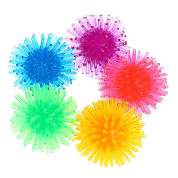 Necvior 5PCS Fun for Cat Teaser Toys Colorful Flower Ball for Cat Interctive Toys Soft T