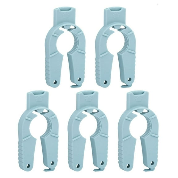Necvior 5Pcs Plastic Bottle Caps Openers for Water, and Beer Can Pull Tap Opener Gripper