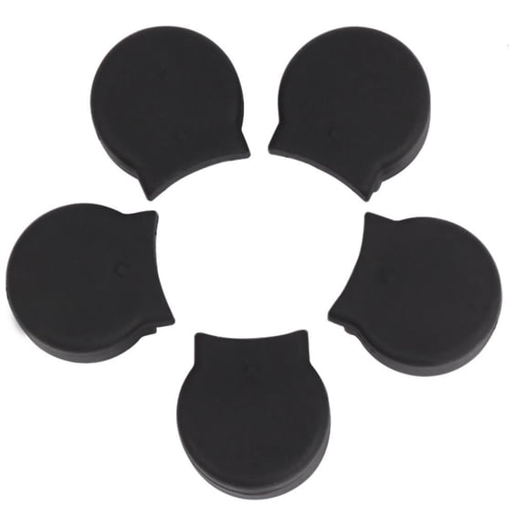 Necvior 5Pcs Rubber Clarinet Thumb Rest Cushion Protector Soft Finger Cover Clarinet Thumb Pads for Oboe Clarinet Instruments