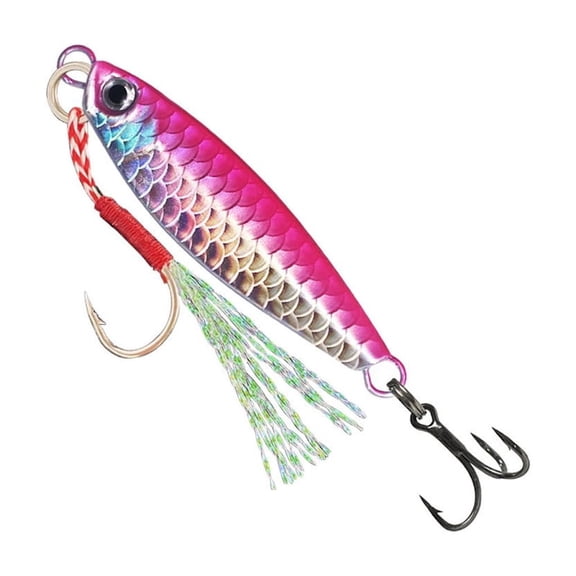 Necvior 5Pcs Spinnerbait Fishing Tackle Metal Cast Jigging Spoon Lures Hard Spinner Baits with Treble Hook Sinking Fishing Baits