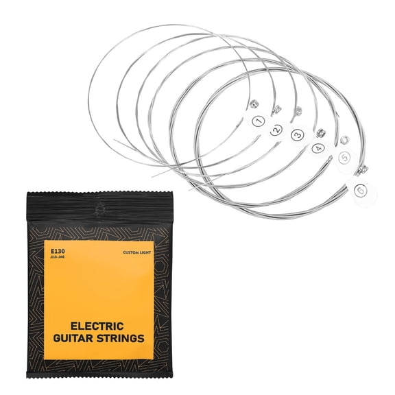 Necvior 6Pcs 10-46 Electric Guitar Strings Perfect Intonation 6-String Guitar Strin