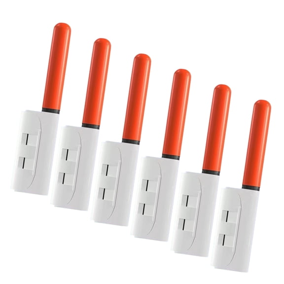 Necvior 6Pcs Fishing Rod Tip Glow Stick LED Light Clip on Rod Tip Glow Stick