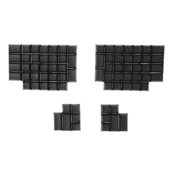 Necvior 76 Keys PBT Keycap DSA Profile Not Engraving Blank for Key Cover Unique Character for Key Button for Ergodox Mechanical