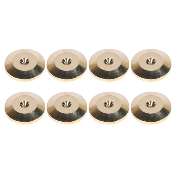 Necvior 8Pieces 25x5mm Speaker Spikes Base Mat Aluminum Alloy Isolation Stand Turntable