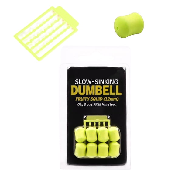 Necvior 8pcs Dumbbells Shape Floating Carps Fishing Lures Floating Artificial Fishing Baits
