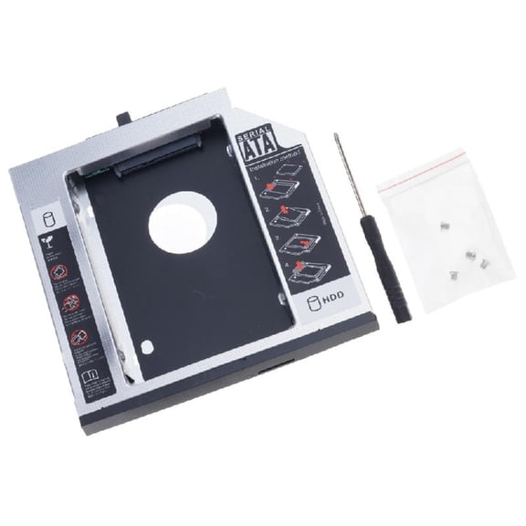 Necvior 9.5mm Sata M.2 SolidStateDisk 2nd HDD Caddy for ThinkpadT420 T430 T510 T520