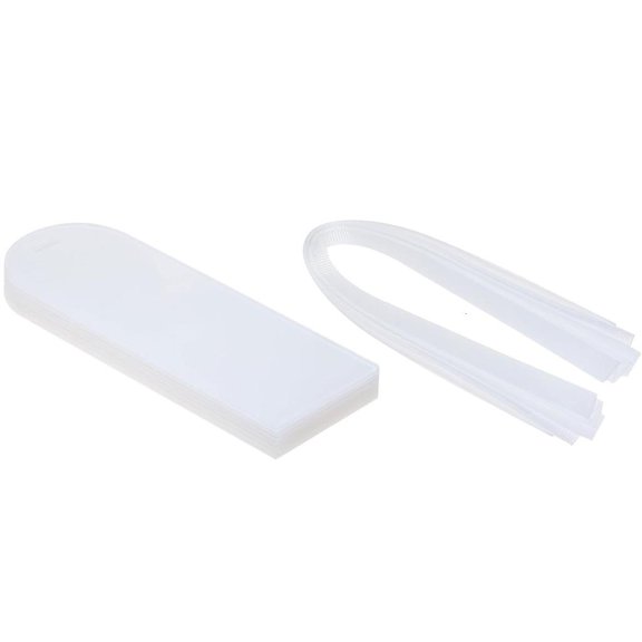 Necvior Acrylic Wedding Place Card Seating Cards White Ribbon Hanging Sign with Holes
