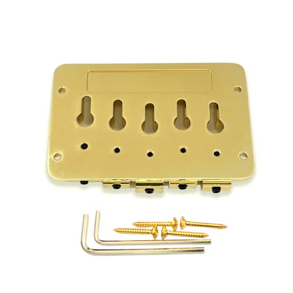 Necvior Adjustable 5 String Bass Bridge Optimized For Stability And Clear Tone