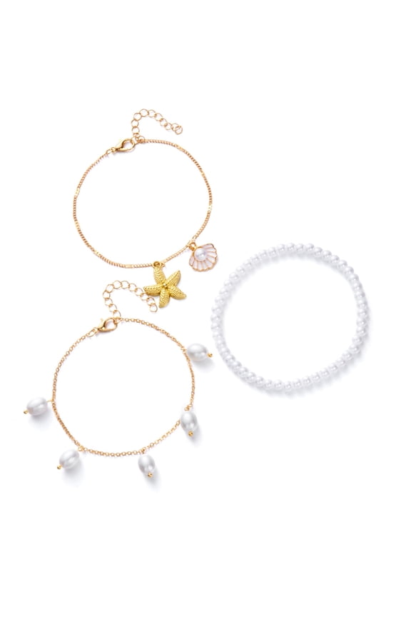 Adjustable Beach Holiday Anklet Adorned With Shell Lightweight Comfort Jewelry