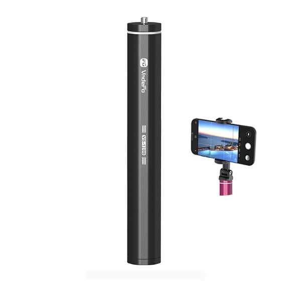 Necvior Adjustables Extension Selfie Stick with 1/4" Screw for Camera,Lighting, Mount 7Section Extension Rod 27mm Outer Diameter