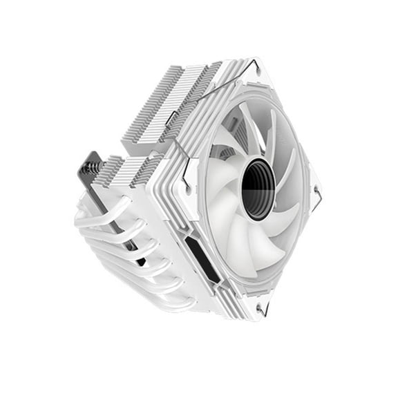 Necvior Advanced CPU Air Coolers Down Flows 6 Heat Pipe CPU Coolers with ARGB 12cm Fan Quiet CPU Cooling Fan 2000RPM Speed