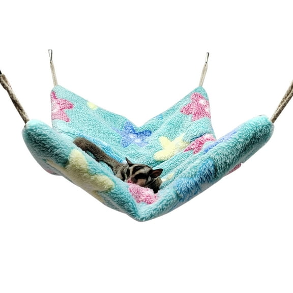 Necvior All-purpose Hamster Hammock Small Pet Cage Glider Bed Hanging Hammock Rat Swinging for Chinchilla Parrot Guinea Pig Rat