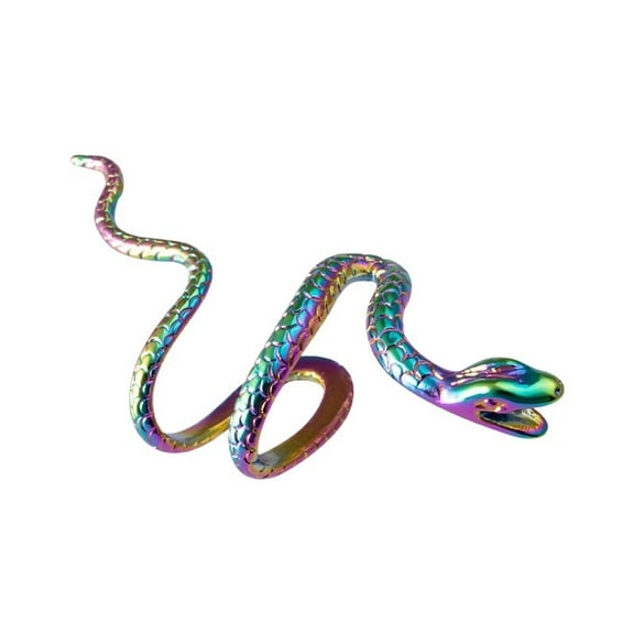 Necvior Alloy Snake Ear Clip Without Piercing Punk Non Pierced Clip Earrings Ear Cuffs for Women Men Multicolor Trendy Jewelry