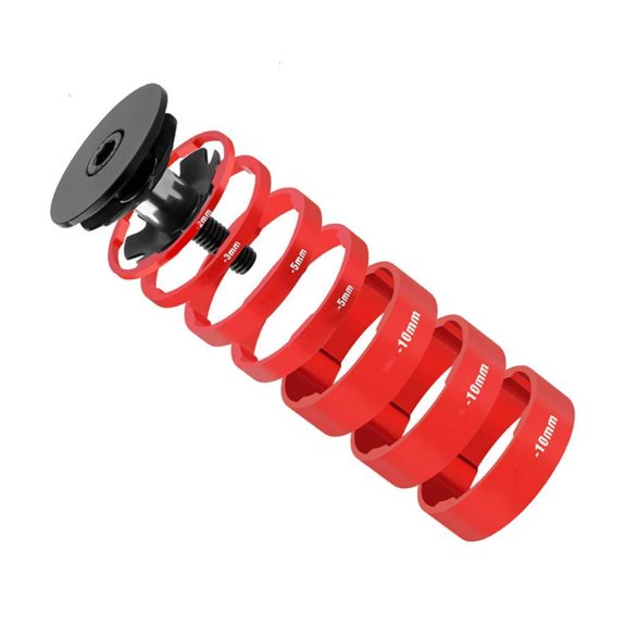 Necvior Aluminum Alloy Headset Spacers Bicycles Front Fork Washer Headset Stem Washer