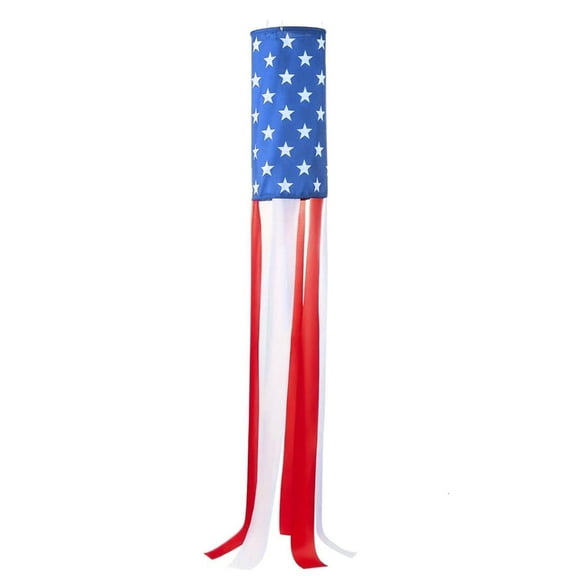 Necvior American Flags Windsock,Star & Striped USA Patriotics Decorations for Outdoor