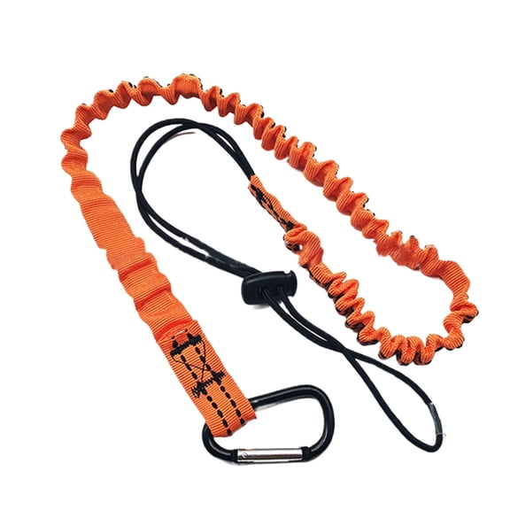Necvior Anti-Falling Rope Tool Leash Retractable Bungee Cord with Lock Carabiner