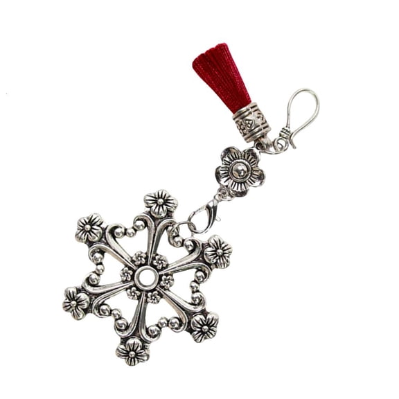 Necvior Antique Thread Spools Bobbins Snowflake Shaped Thread Winders for Sewing Thread