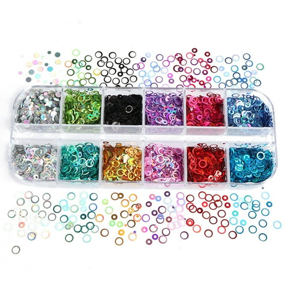 Necvior Art 3D Sequins Hollow Glitters Flakes Supplies for Women