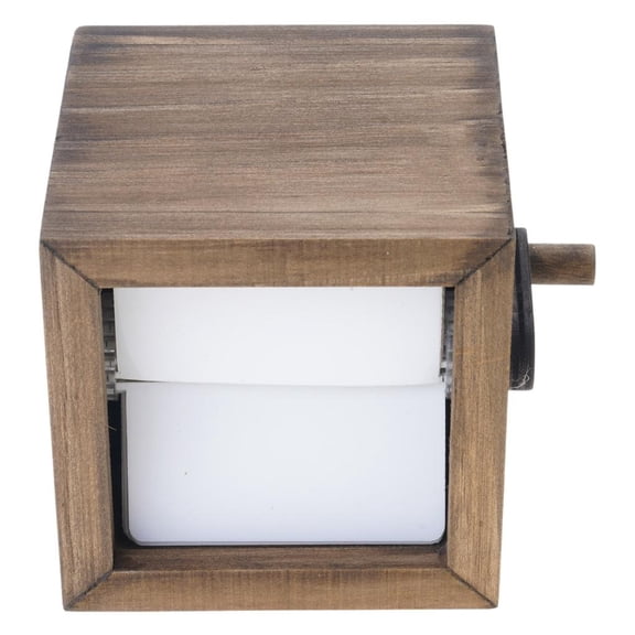 Necvior Artistic Wooden Photo Album Mechanical Hand Crank Picture Flipbook Frame Gift