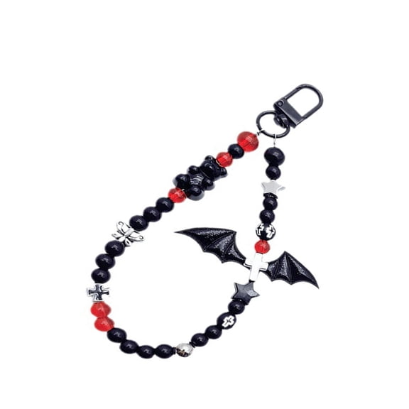 Necvior Bag Phone Bat Pendant Charm Bowknot Charm Women Girl Phone Strap Lanyard Chain