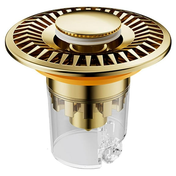Necvior Bathtub Plugs Sink Drain Stopper Push-type Bounce Cores Drain Hair Catcher