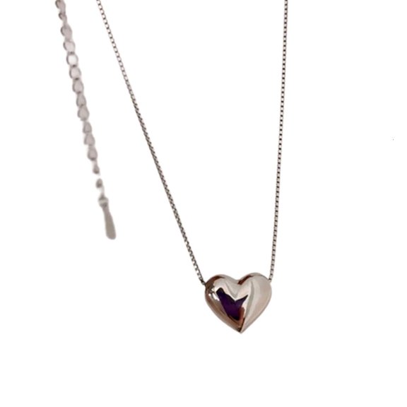 Necvior Beautiful Heart Choker Necklace Adjustable Pendant Neck Chain Jewelry Accessory