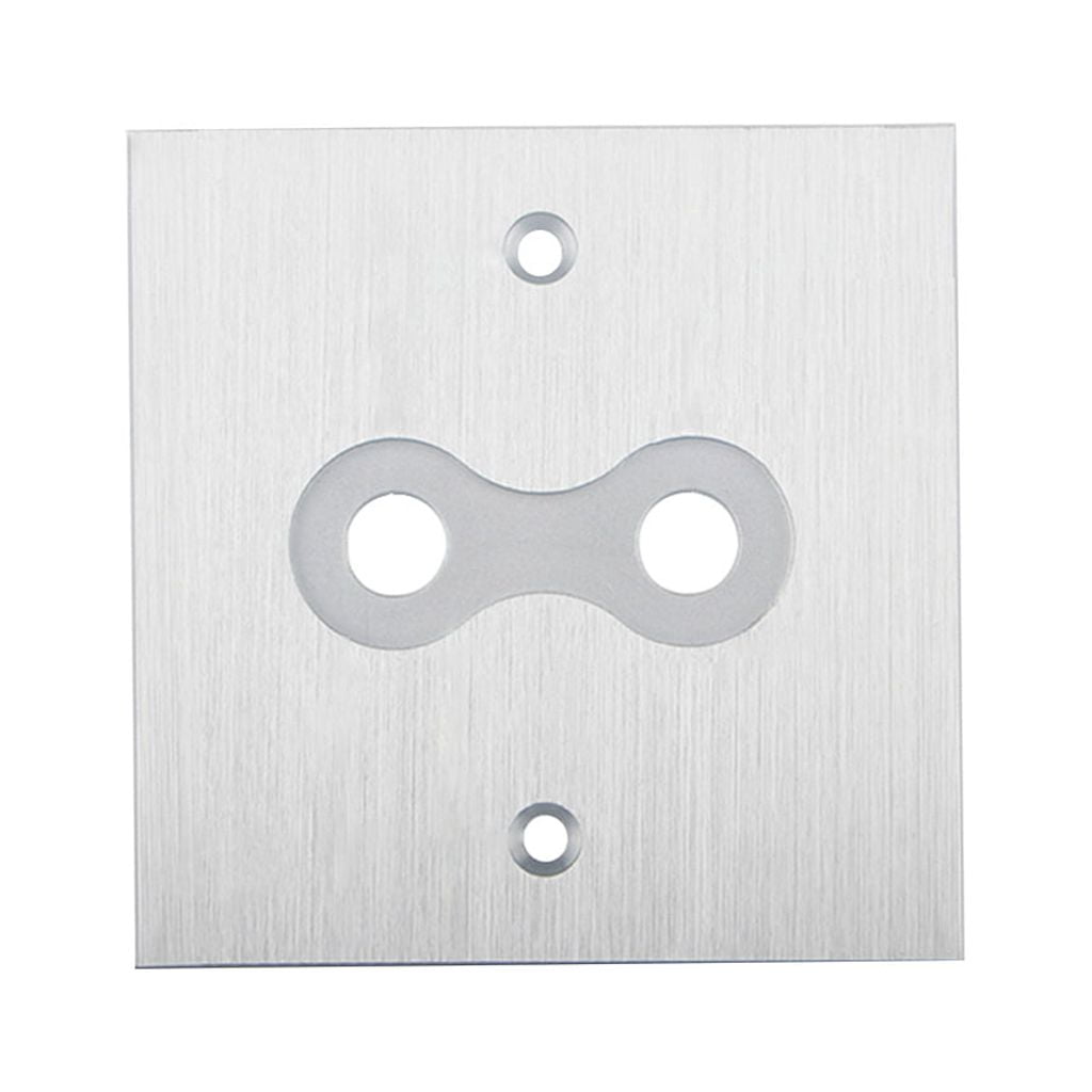 Single Speaker Wall Plate With 2 Banana Jacks - White, For Surround Sound & Home Audio