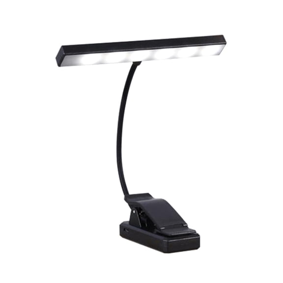 Necvior Book Light with Clip Eye Caring Lightweight Book Light 18 LED Piano Music Lamp