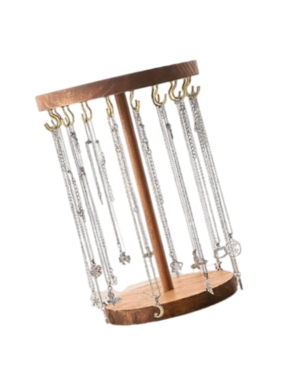 Bracelet Hanging Stand Jewelry Display Rack Wood Texture Bracelet Holder
