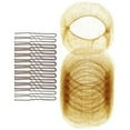thumbnail image 1 of Necvior Bun Hair Net Invisible Elastic Edge Mesh Hair Net and U Shaped Hair Pin Set, 1 of 14