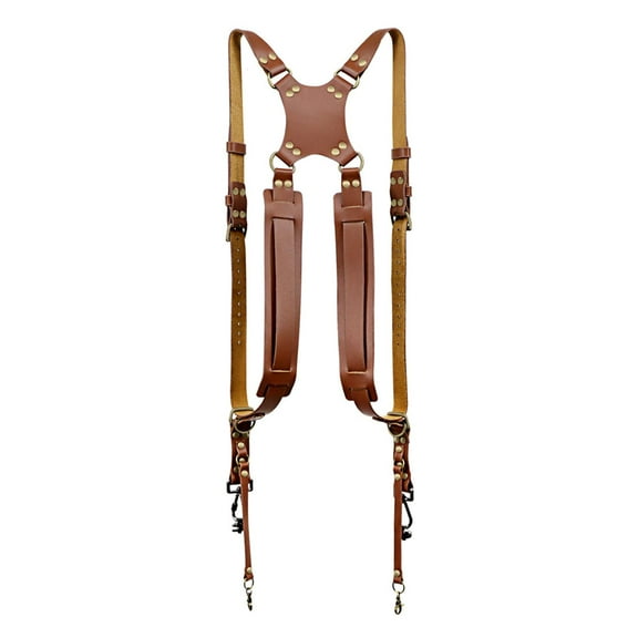 Necvior Camera Double Shoulder Strap Chest Harness System Quick Release Photography Belt