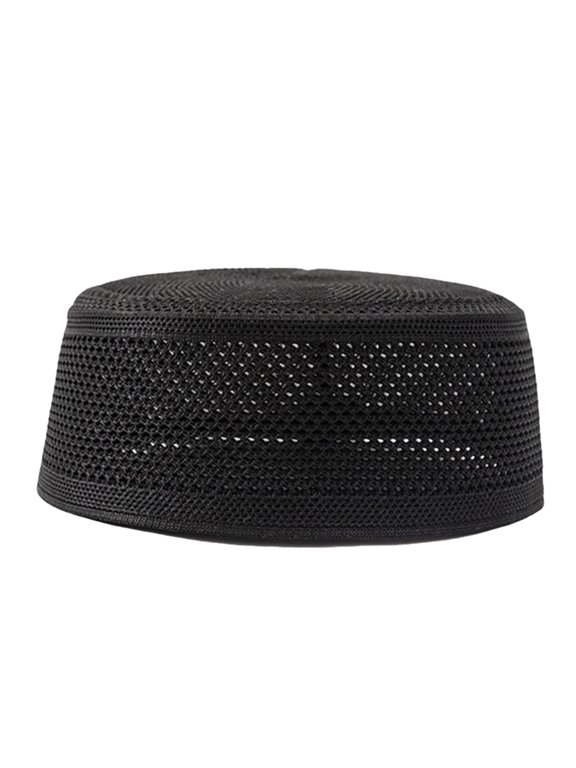 Caps Round Hats Indian Cotton Turban Hat Hijab Prayer Hat Kufi Round Hat