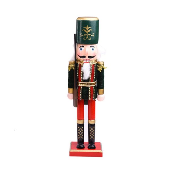 Necvior Cartoon Solider Nutcrackers Ornaments Set Wooden Figures for Xmas Tree Ornaments