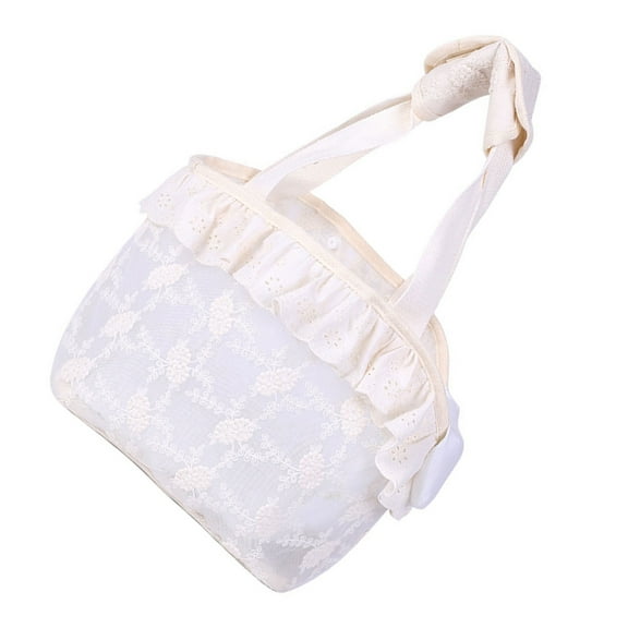 Necvior Cat-in-bag Princess Carrier for Puppies Carry Bag Outdoor Travel Shoulder Carrier Sightseeing Tote Safe Strap