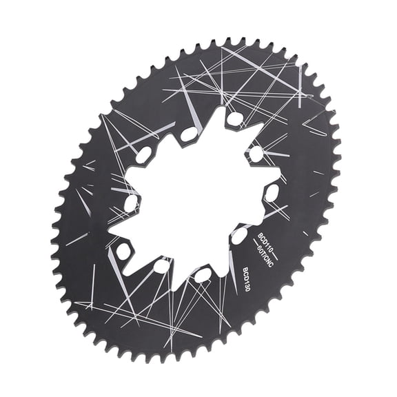 Necvior Chainring Folding Bike Aluminium Alloy High Strength 110/130BCD Ovals Chainring