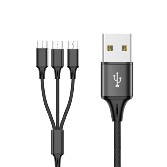 Necvior Charge Cord USB to Multiple Port Micro USB Charging Cable for Phones Tablets