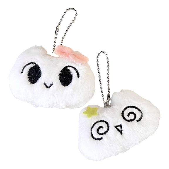 Necvior Charming Fuzzy Dizzy Cat Plush Pendant Plush Dizzy Cat Cartoon Bag Hanging Accessory Cute and Portable Keychain Charm