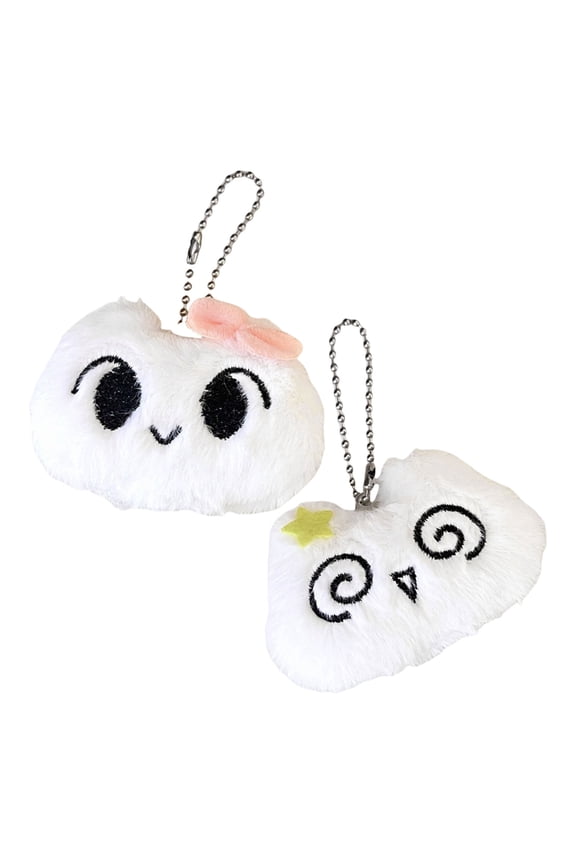 Charming Fuzzy Dizzy Cat Plush Pendant Plush Dizzy Cat Cartoon Bag Hanging Accessory Cute and Portable Keychain Charm