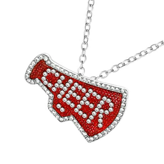 Necvior Cheerleading Theme Necklace Adjustable Collarbone Chain For Women And Teens